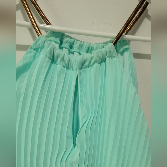 Aqua colored maxi dress - Picture 6 of 9